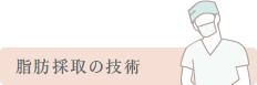 脂肪採取の技術